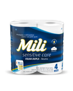 Papel Higiênico Mili Sensitive Care Folha Dupla